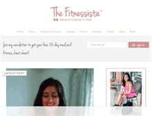 Tablet Screenshot of fitnessista.com